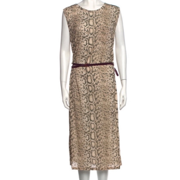 🆕 ZIMMERMANN  SNAKE PRINT SLEEVELESS  DRESS - Picture 2 of 7